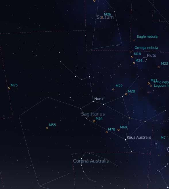 sagittarius star chart 